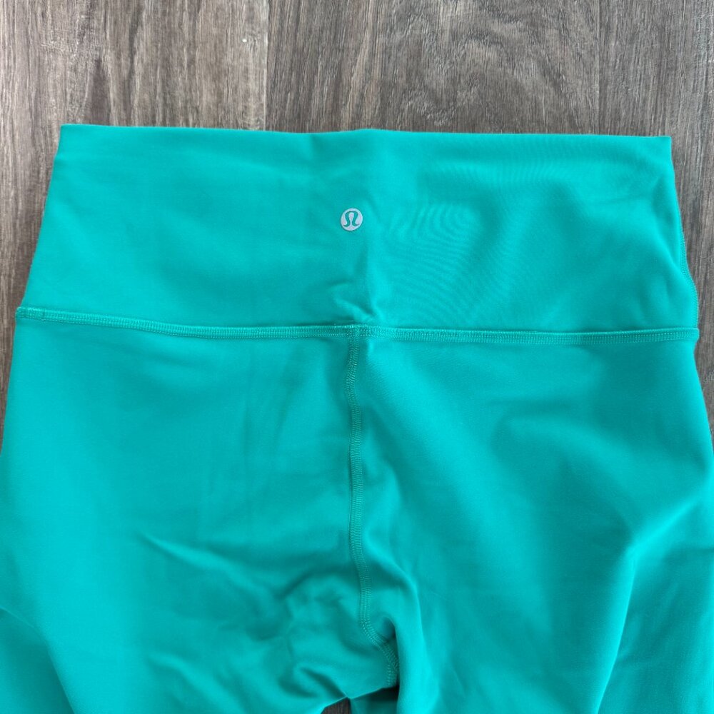 lululemon Wunder Train Teal High-Rise Leggings size 10 - Picture 3 of 8